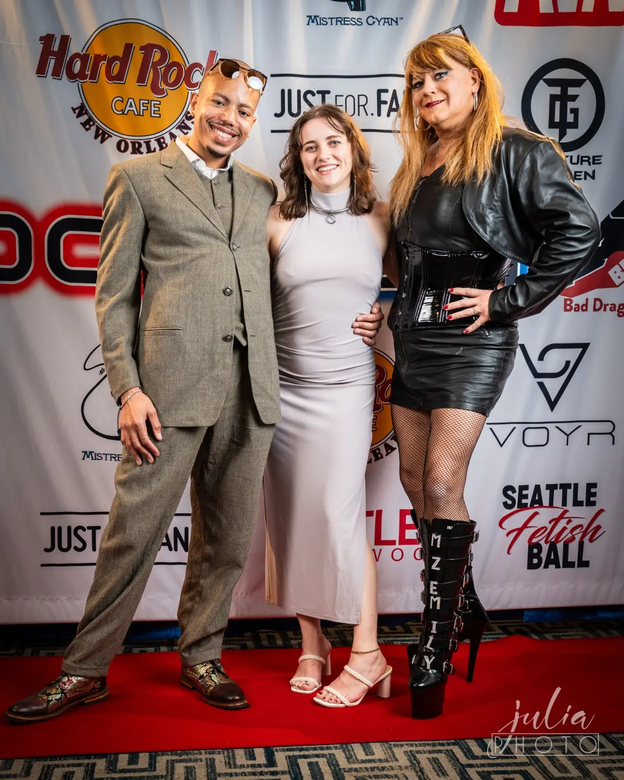 Mz Emily at a DomCon red carpet event