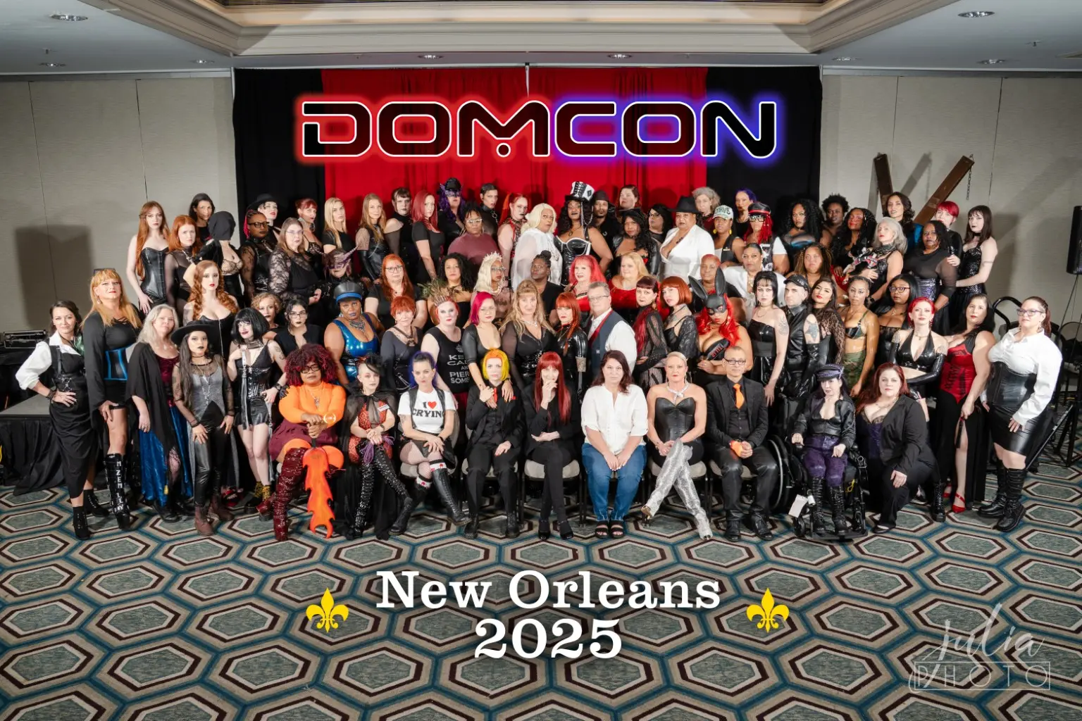 Mz Emily at a DomCon red carpet event